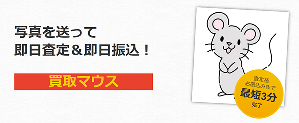 買取マウス 先払い買取サービスの利用方法